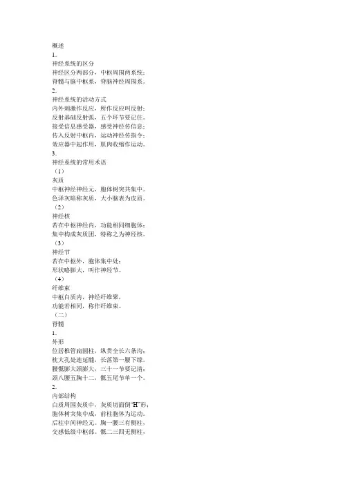 神经学解剖口诀