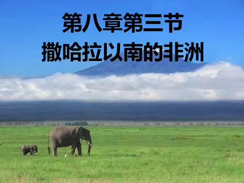 人教版地理七下第八章第3节《撒哈拉以南非洲》课件