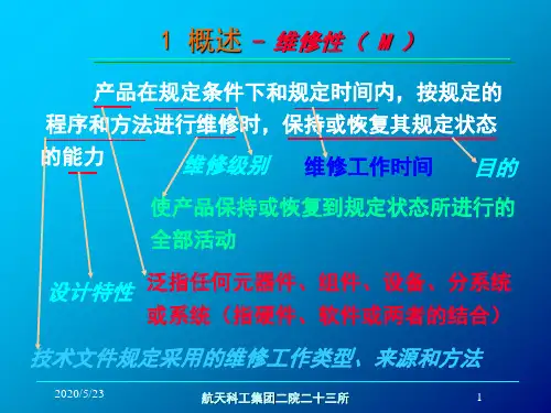 名师推荐可维修性简介