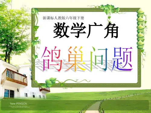 鸽巢问题说课讲解