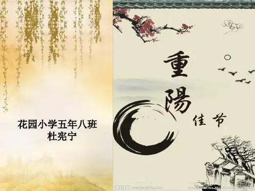 重阳节的传说ppt