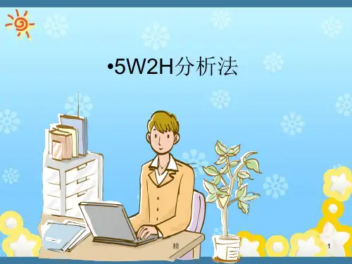 5W2H分析法应用及案例分析精选课件