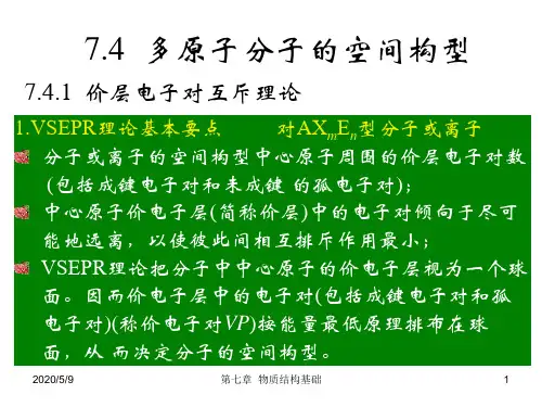 价层电子对互斥理论VSEPR