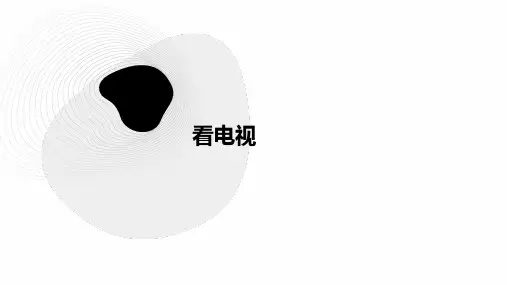 看电视ppt课件