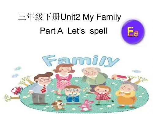 PEP 三下 Unit2 A--Let's-spell