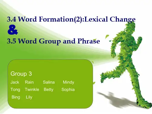 语言学 lexical change