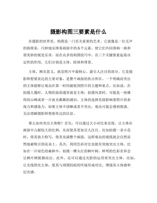 摄影构图三要素是什么 2