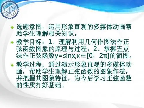 用几何画板作正弦函数的图像教学课件