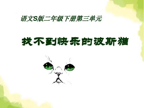 《找不到快乐的波斯猫》PPT教材课件