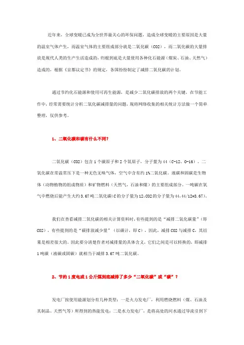 碳排放计算