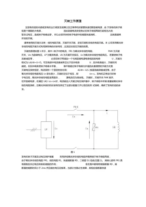 发电机灭磁工作原理