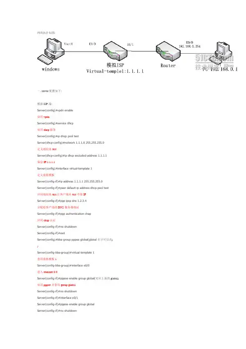 cisco pppoe配置