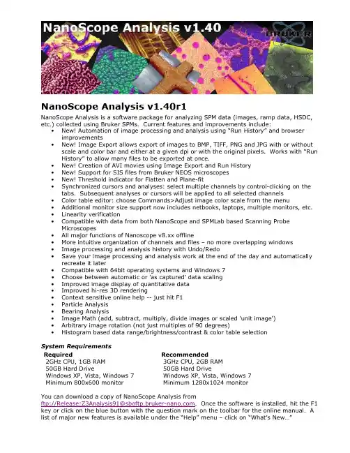 Nanoscope Analysis v140r1 Download Instructions