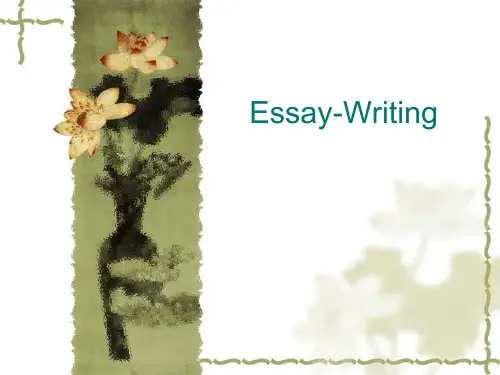 英语写作essay writingDescriptionNarration