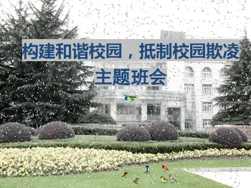 抵制校园欺凌主题班会精品PPT课件