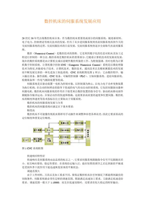 数控机床的伺服系统发展应用