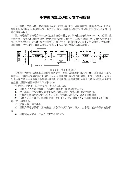 压铸机的基本结构及其工作原理e