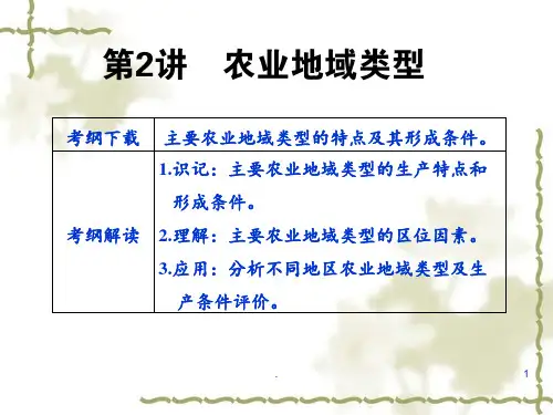 第二讲农业地域类型PPT课件
