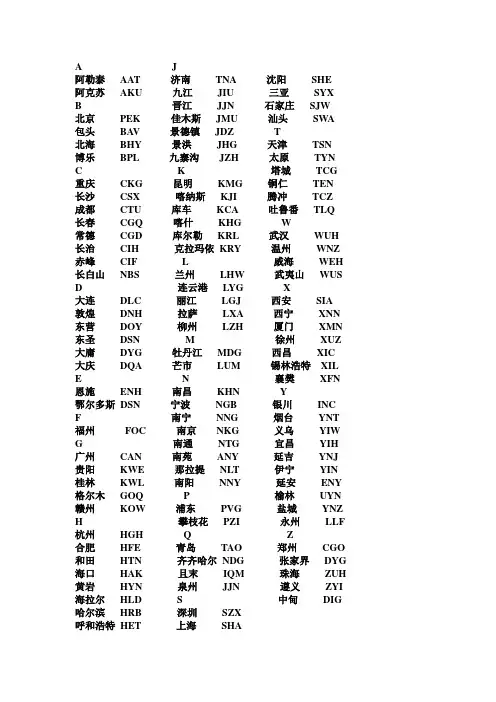 三字代码