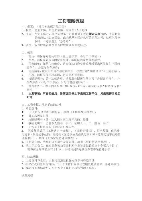 工伤理赔流程