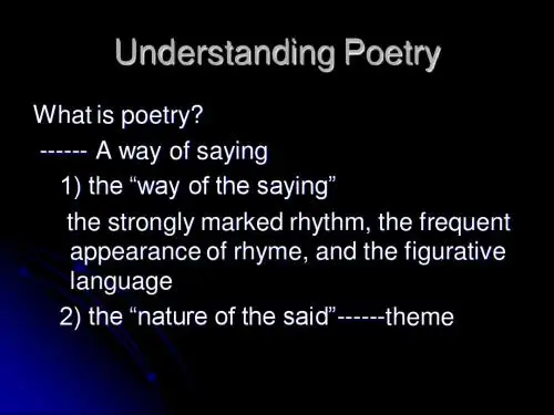 poetry