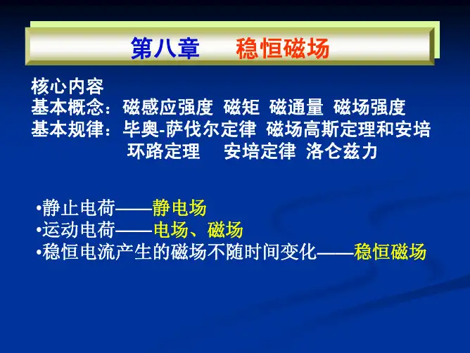 稳恒磁场