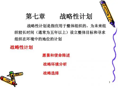战略性计划