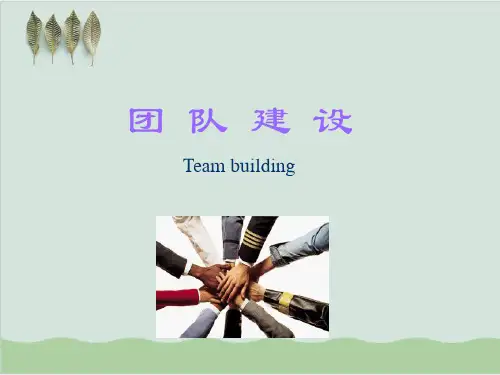 团队建设培训课程PPT课件( 46页)