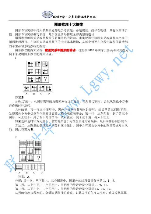 图形十大规律