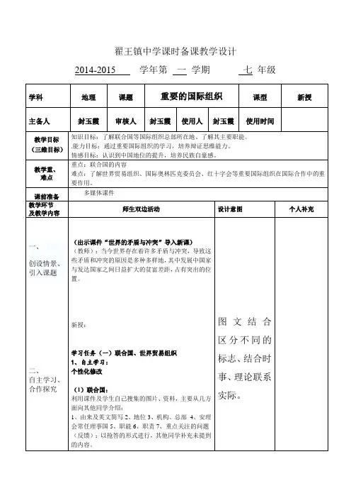 重要的国际组织