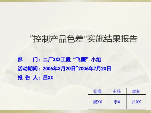 改善课题总结报告 (参考)