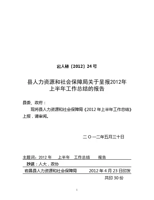 半年工作总结