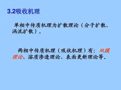 7.3 气体吸收