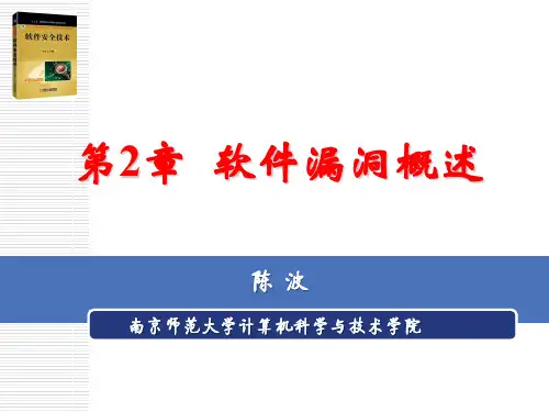 软件漏洞概述