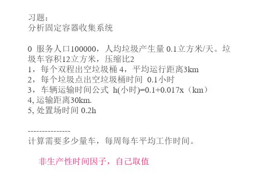 固体废物的运输