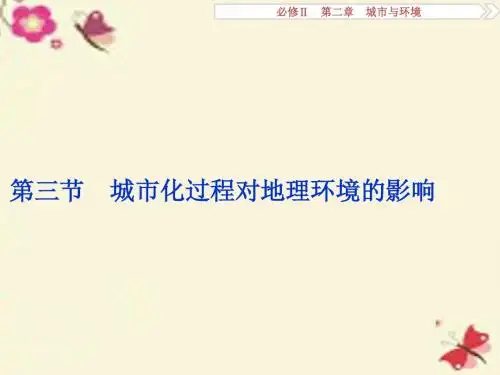 【浙江新高考】2016届高考地理总复习 第二章 城市与环境 第三节 城市化过程对地理环境的影响课件