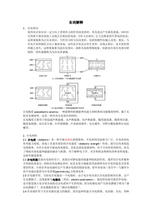 压电效应和介电效应
