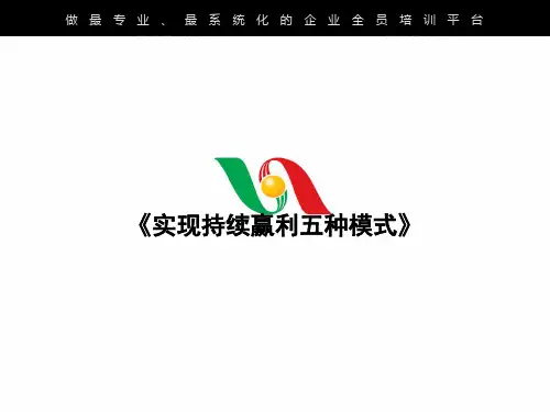 实现持续赢利五种模式
