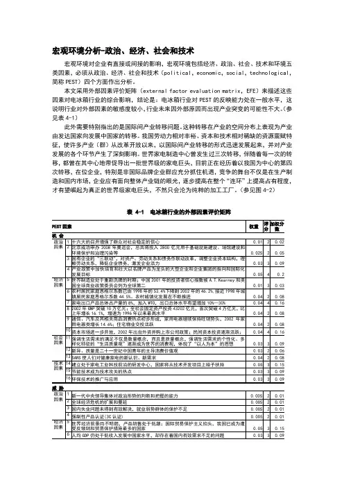 电冰箱行业竞争态势分析
