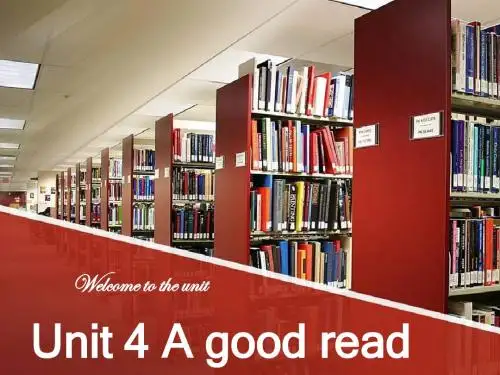 13-14学年度八年级下牛津版英语Unit 4 A good read Welcome to the unit课件