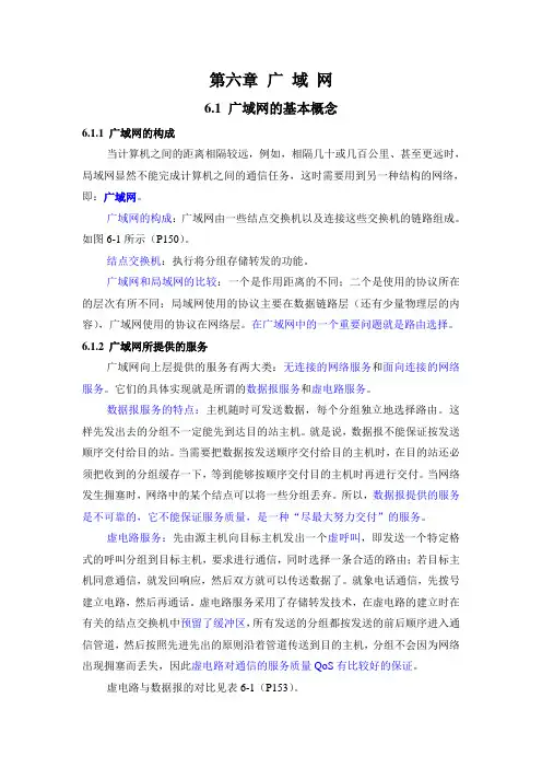 第六章  广 域 网