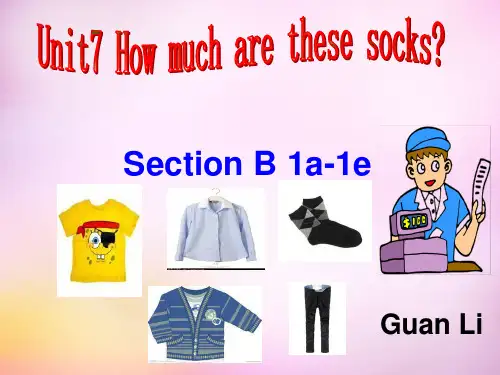 人教版英语七年级上册Unit7 How much are these socks