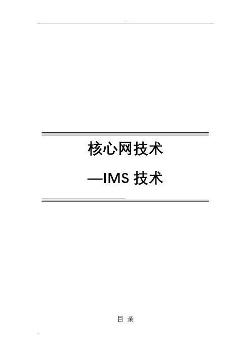 核心网技术-IMS技术