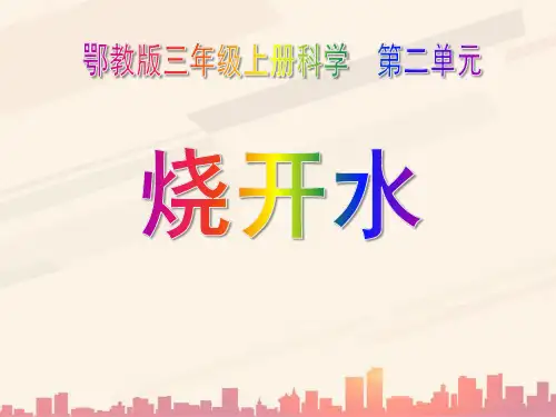 鄂教版科学三年级上册第10课《烧开水》ppt课件