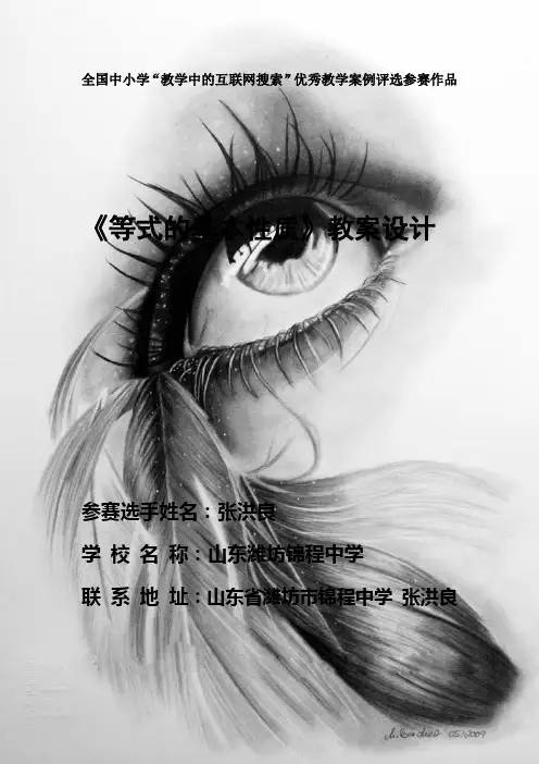 等式的基本性质 张洪良