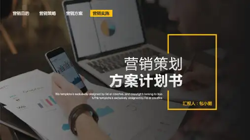 高端营销策划方案计划书PPT模板