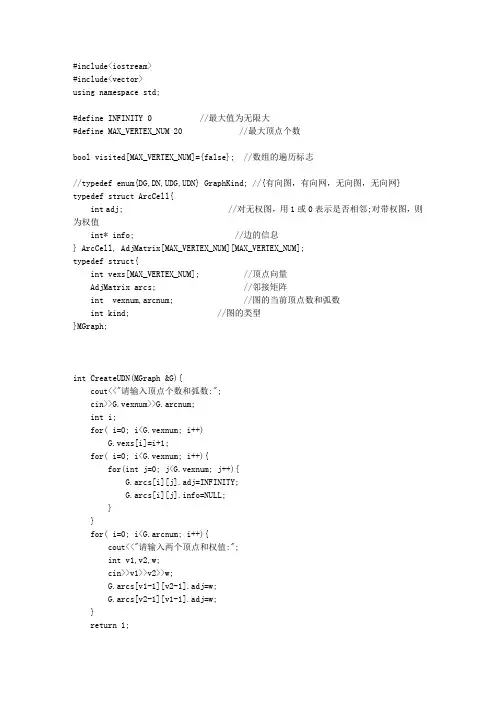 无向图的连通分量统计(数组)