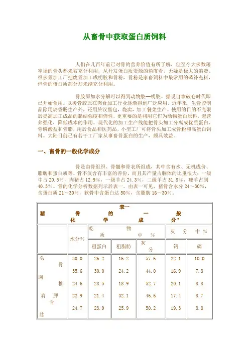 骨头的主要成分