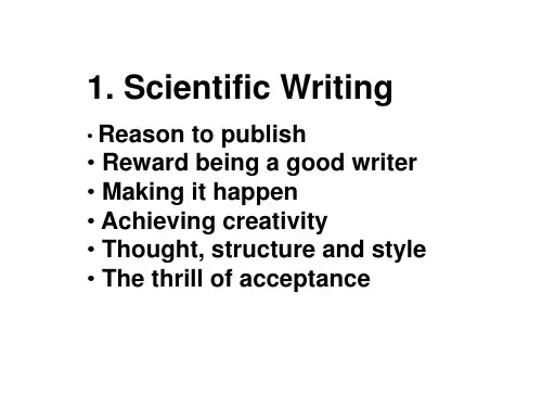 scientific writing