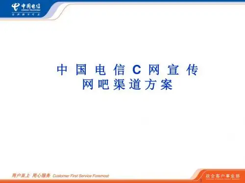 中国电信C网宣传之网吧渠道方案